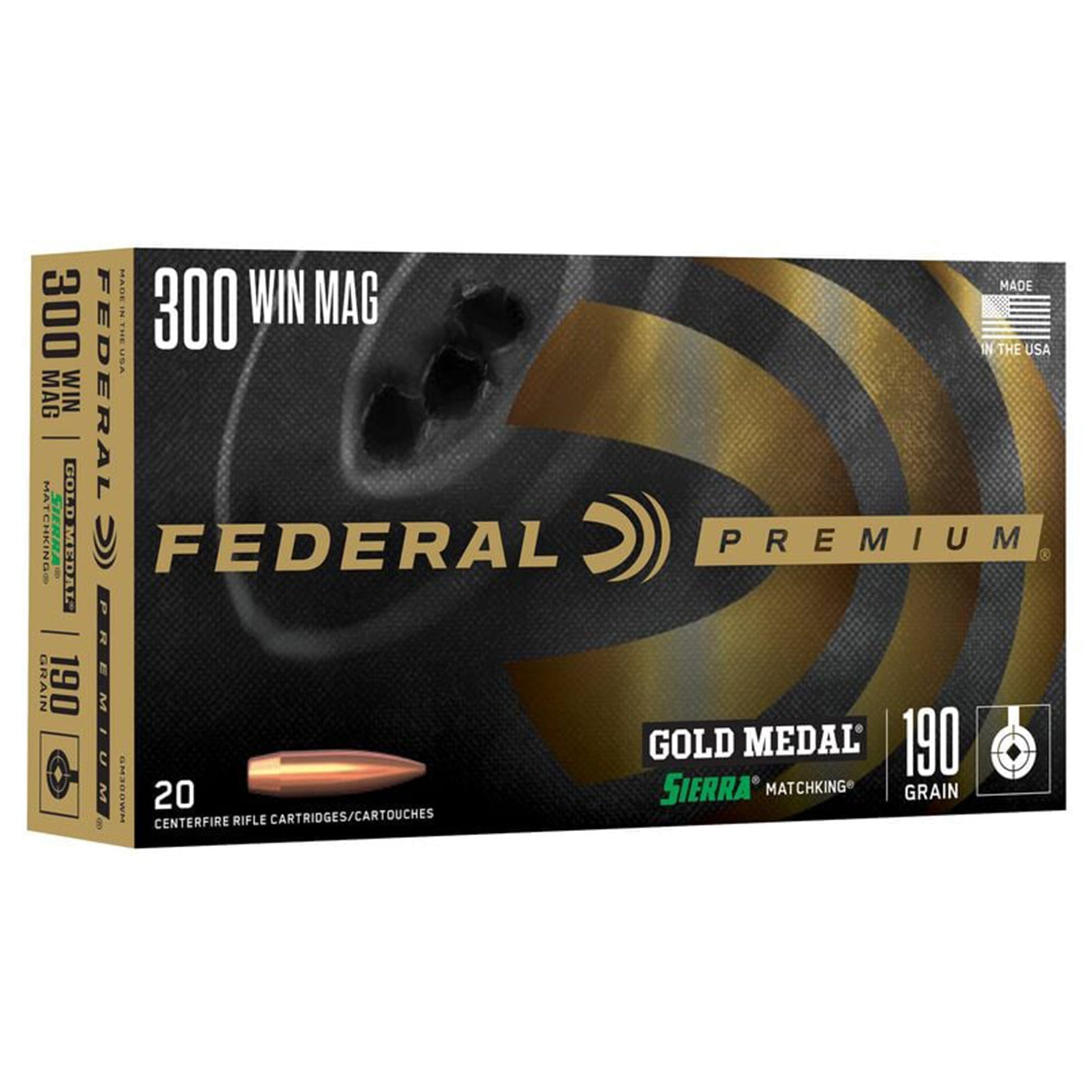 300 Win Mag 190gr Matchking Gold Medal