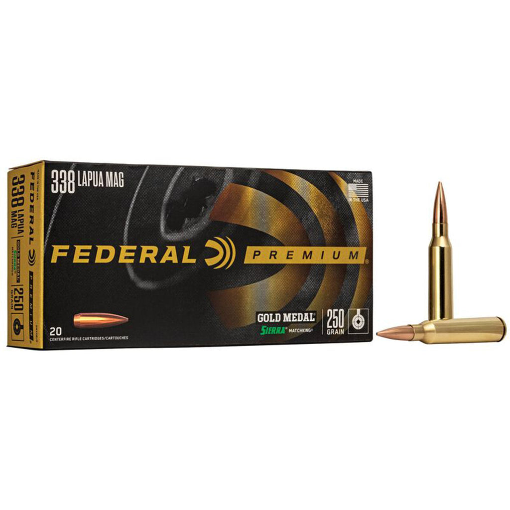 338 Lapua 250gr Matchking Gold Medal