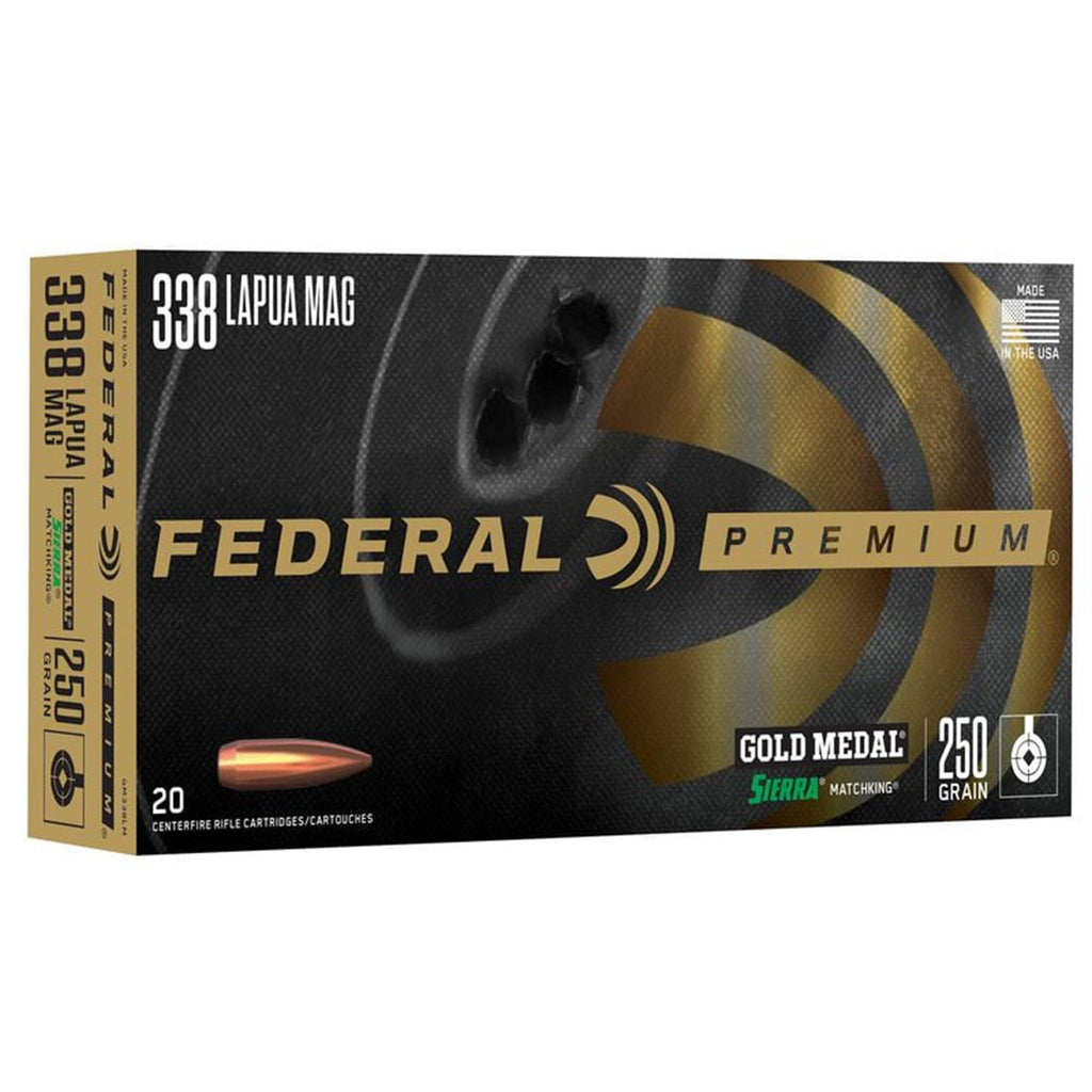 338 Lapua 250gr Matchking Gold Medal