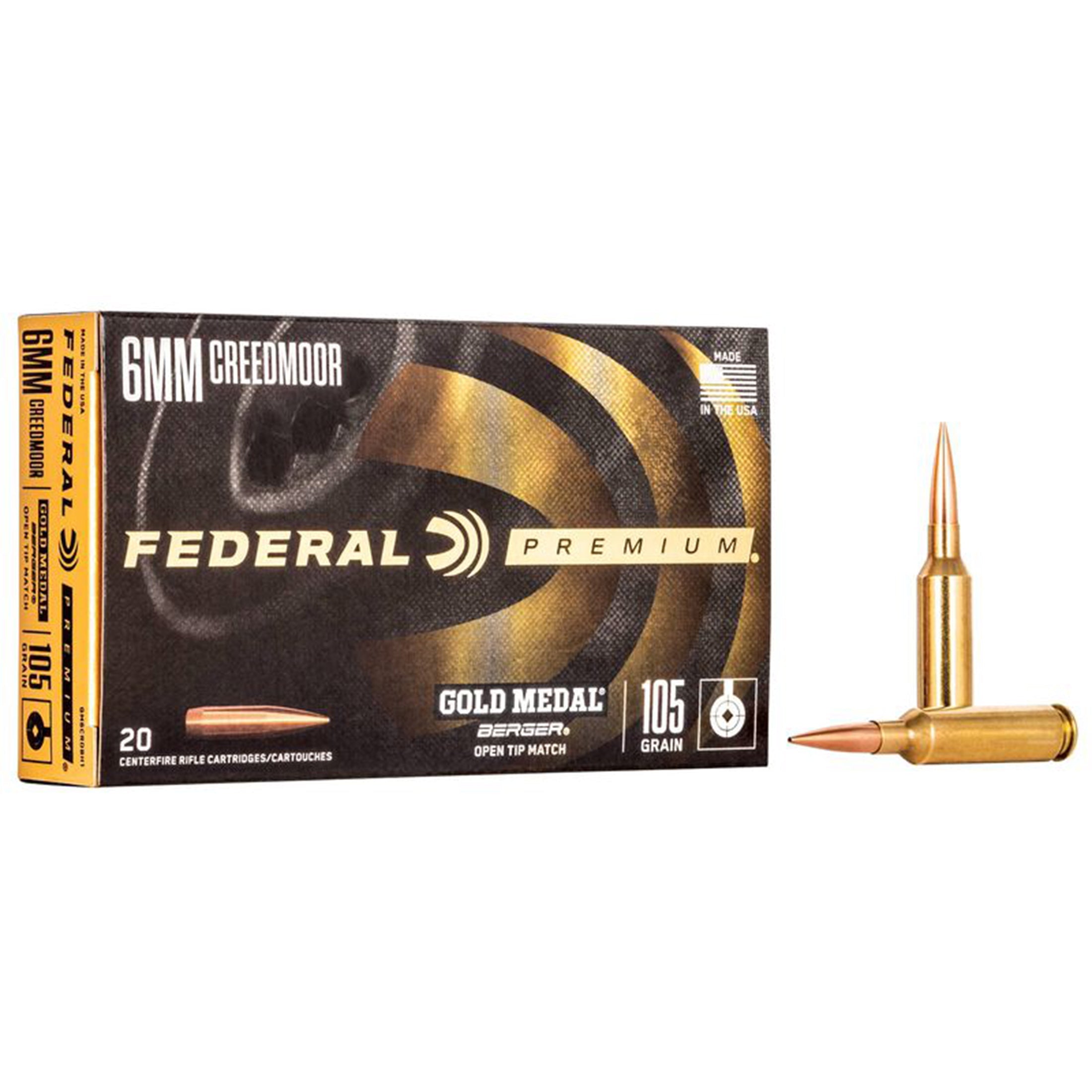 6mm Creedmoor 105gr Berger BTHP Gold Medal