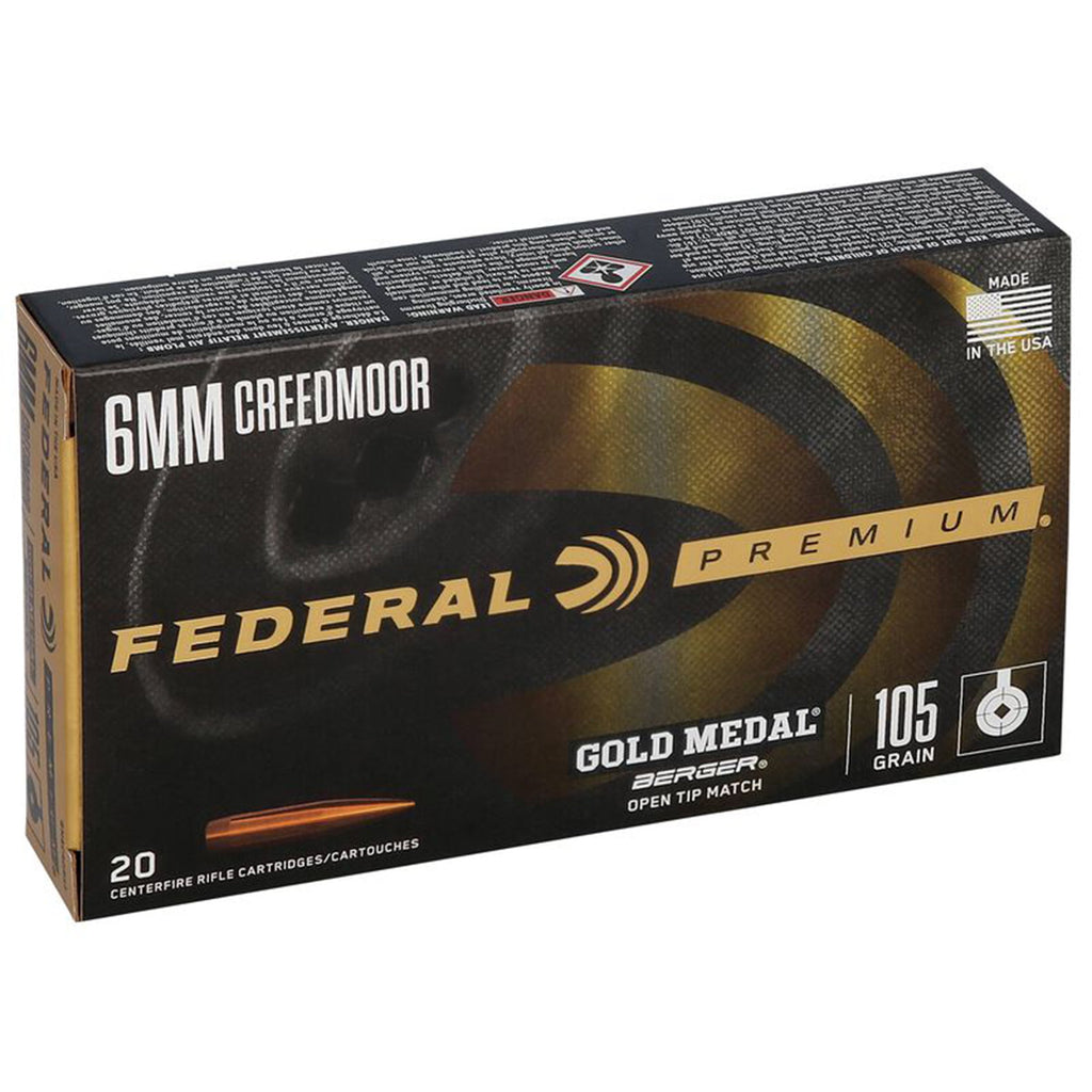 6mm Creedmoor 105gr Berger BTHP Gold Medal