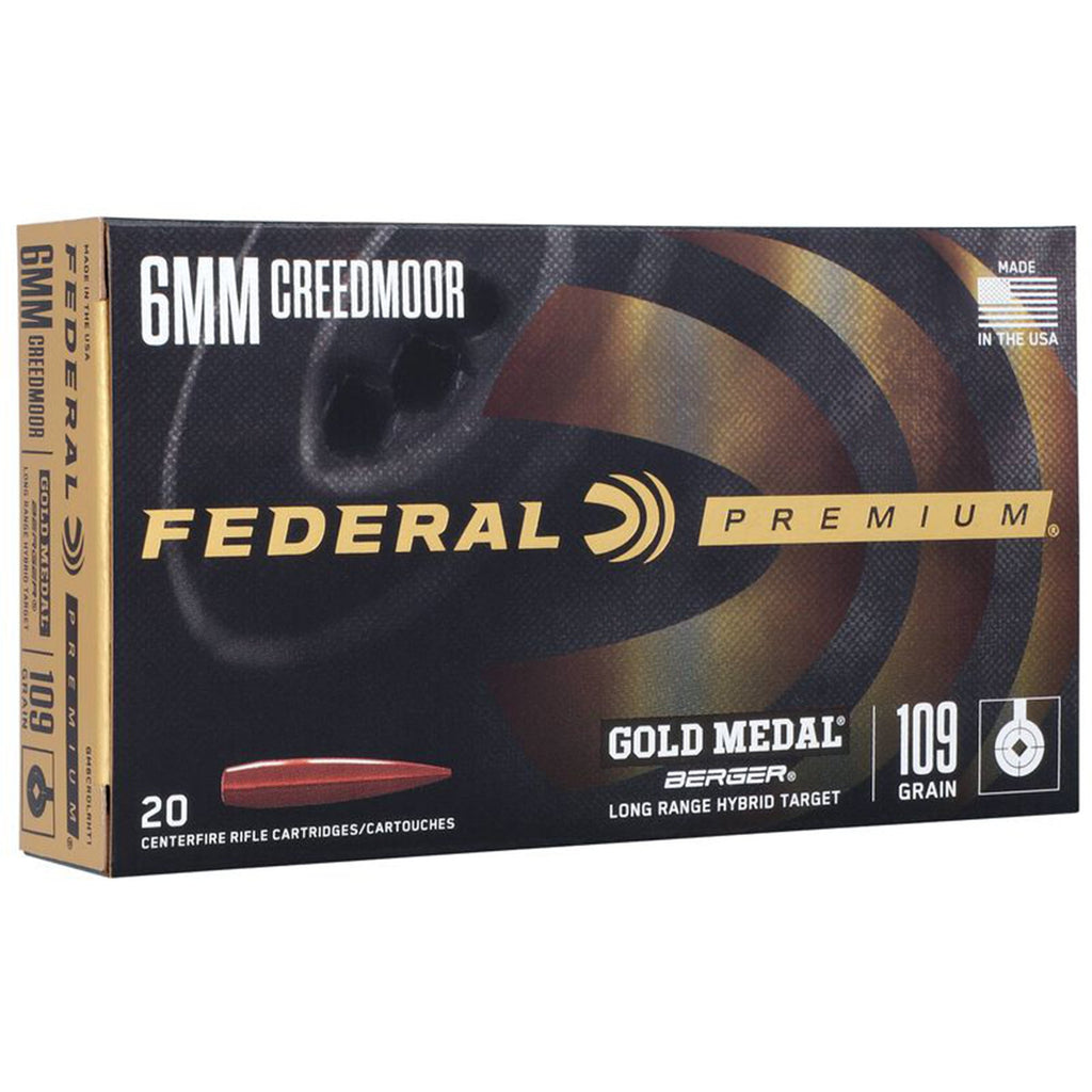 6mm Creedmoor 109gr Berger Long Range Gold Medal