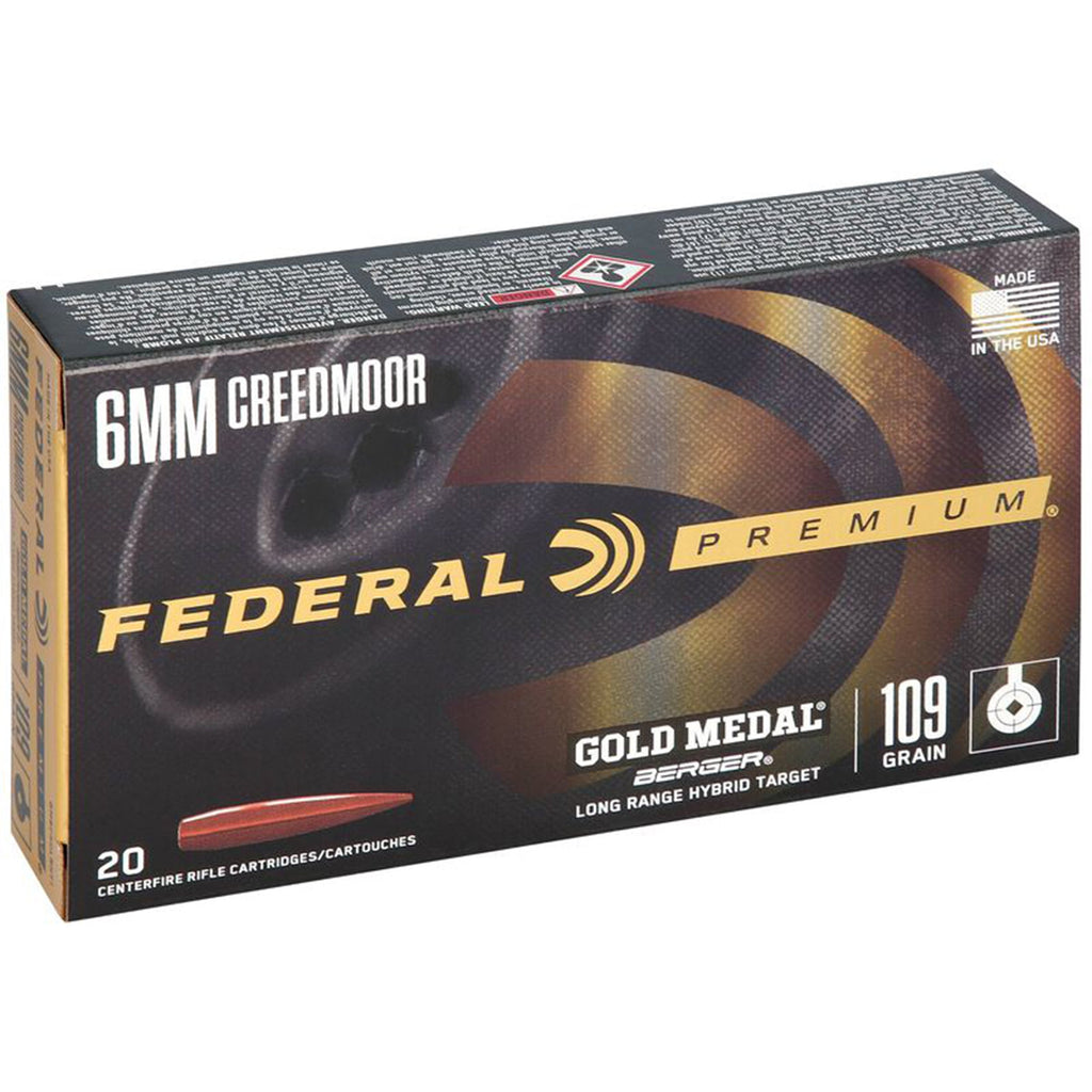 6mm Creedmoor 109gr Berger Long Range Gold Medal