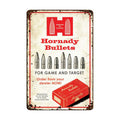 Bullets Rustic Tin Sign