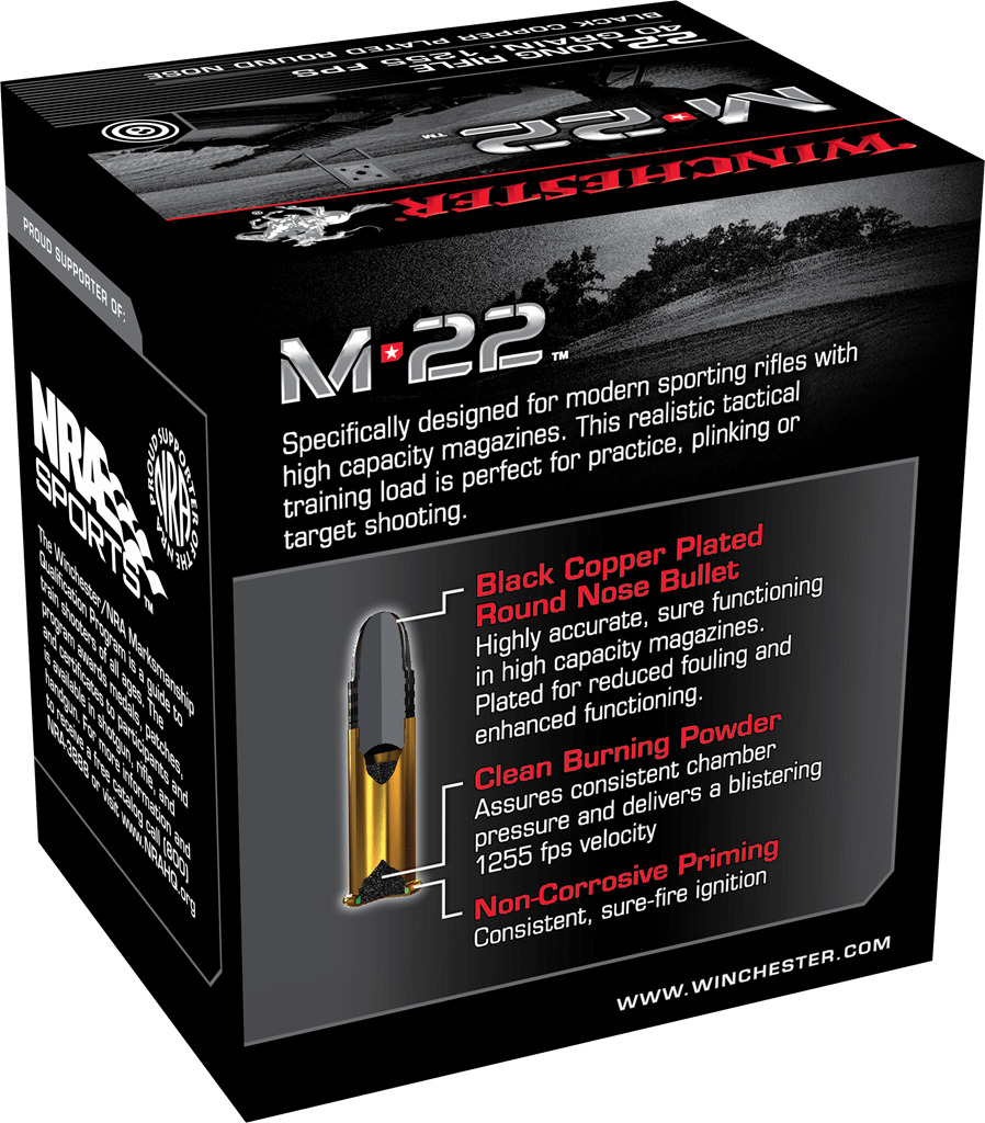 m22-22lr-40gr-black-copper-plated-round-nose-22 LR-500-