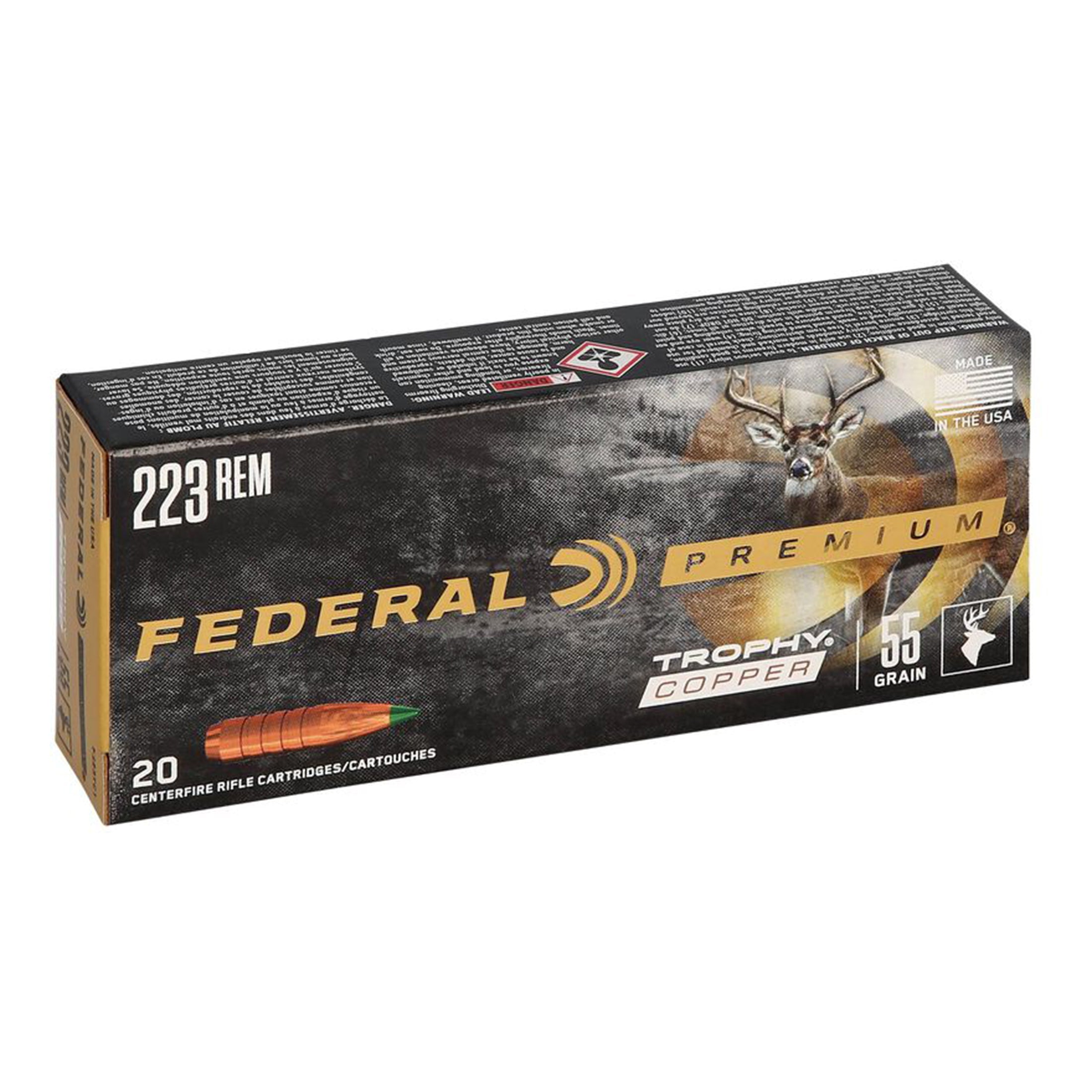 223 Rem 55gr Trophy Copper