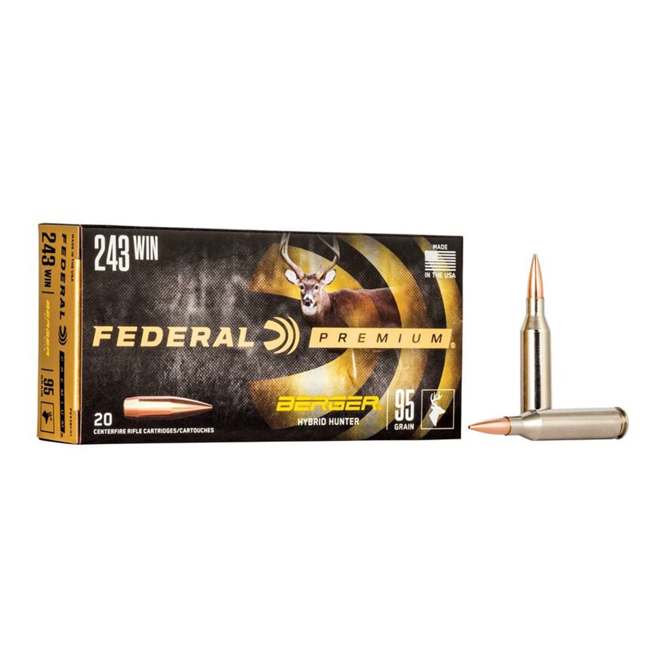 243 Win 95gr Berger Hybrid Hunter