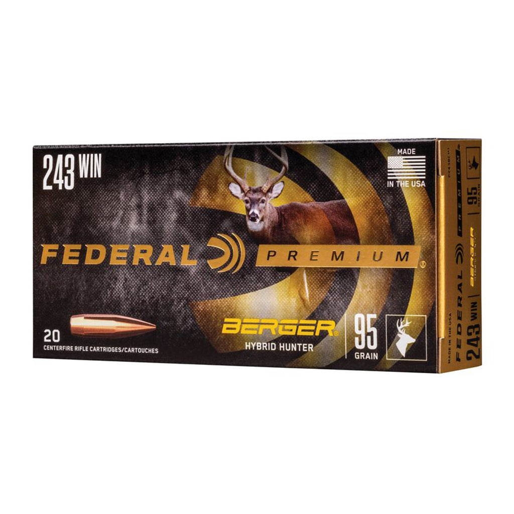 243 Win 95gr Berger Hybrid Hunter