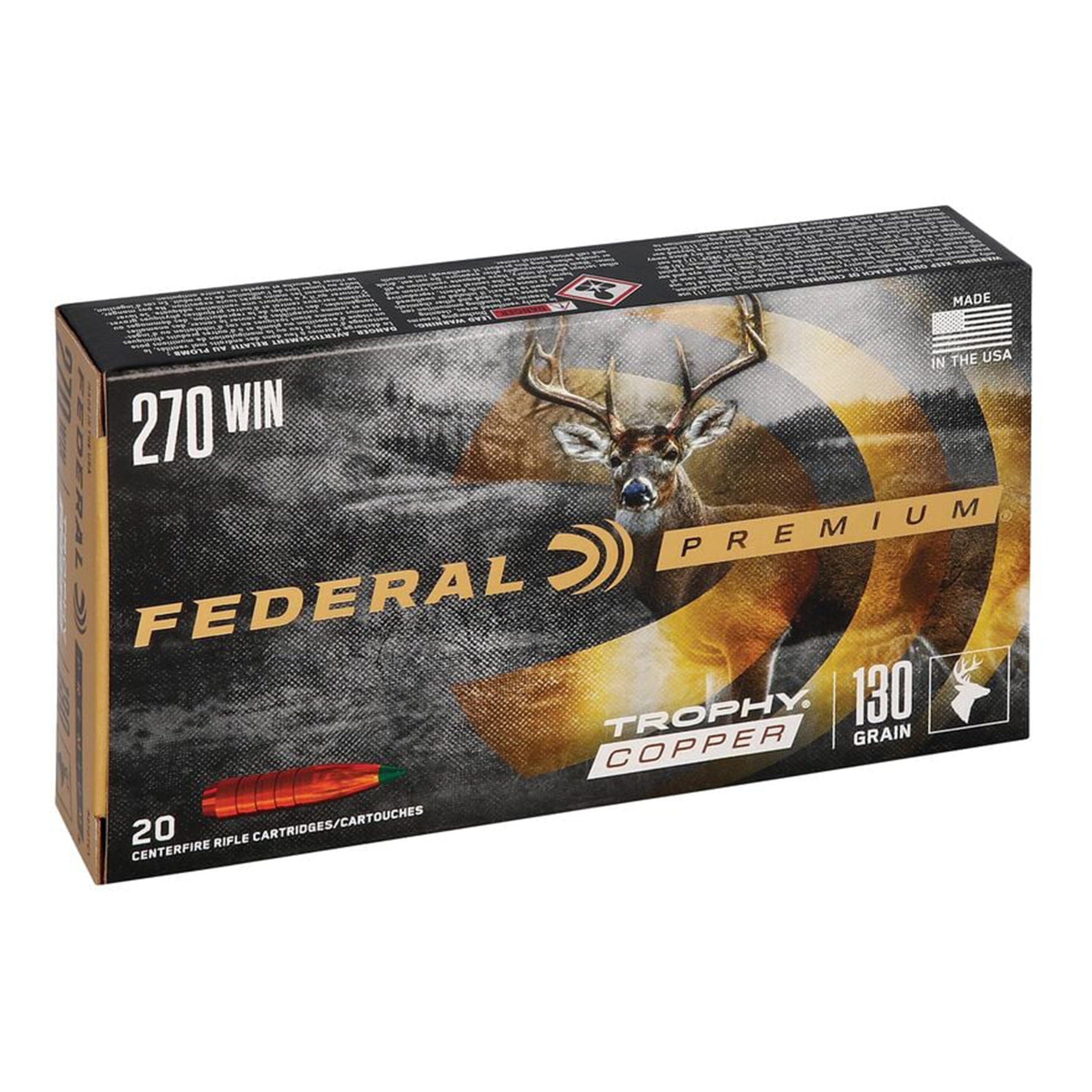 270 Win 130gr Trophy Copper Vital-Shok