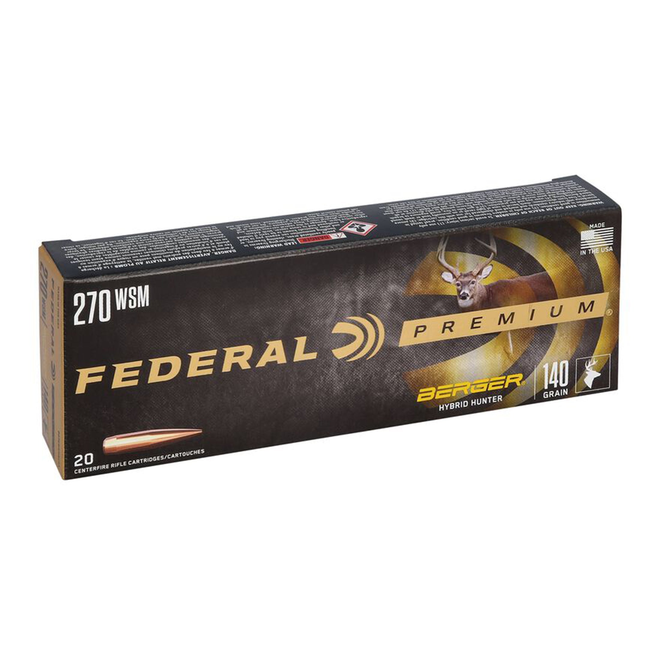 270 Wsm 140gr Berger Hybrid Hunter