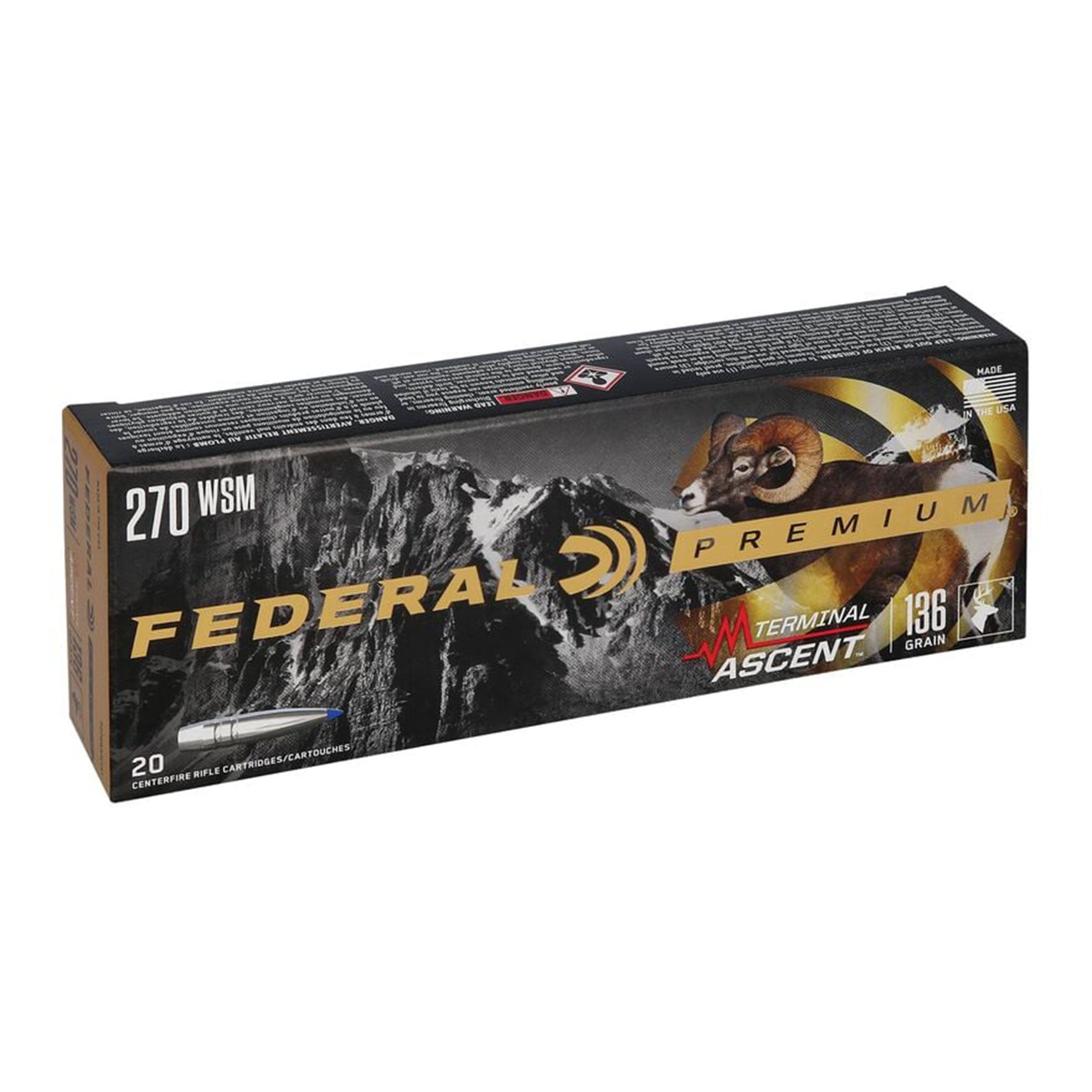 270 WSM 136gr Terminal Ascent