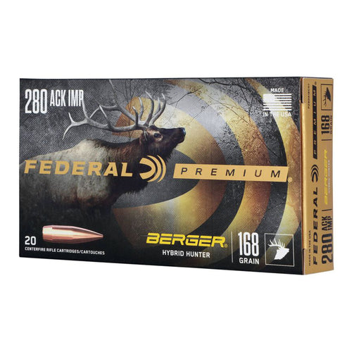 280 Ackley 168gr Berger Hunter
