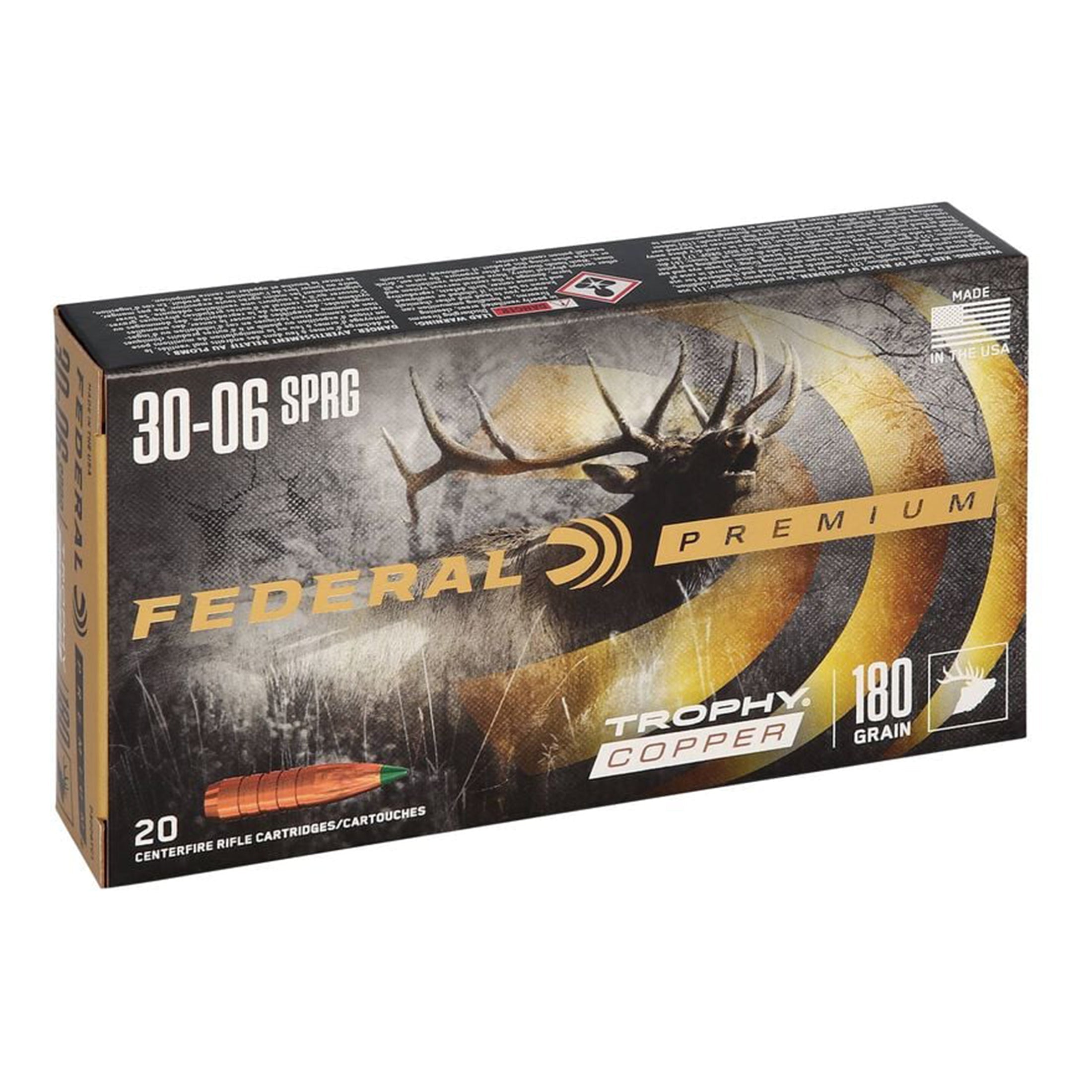 30-06 SPr 180gr Trophy Copper Vital-Shok
