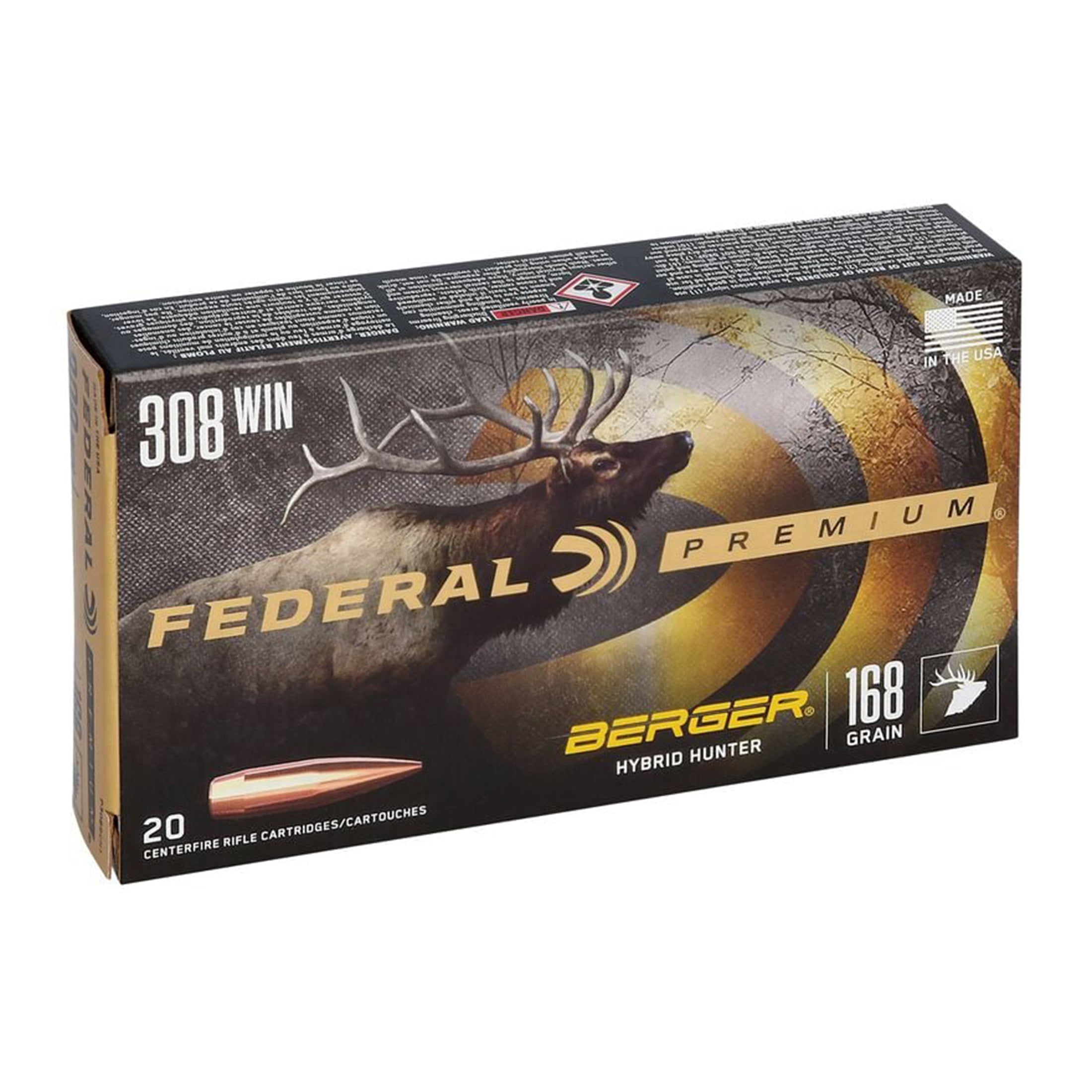 308 Win 168gr Berger Hunter