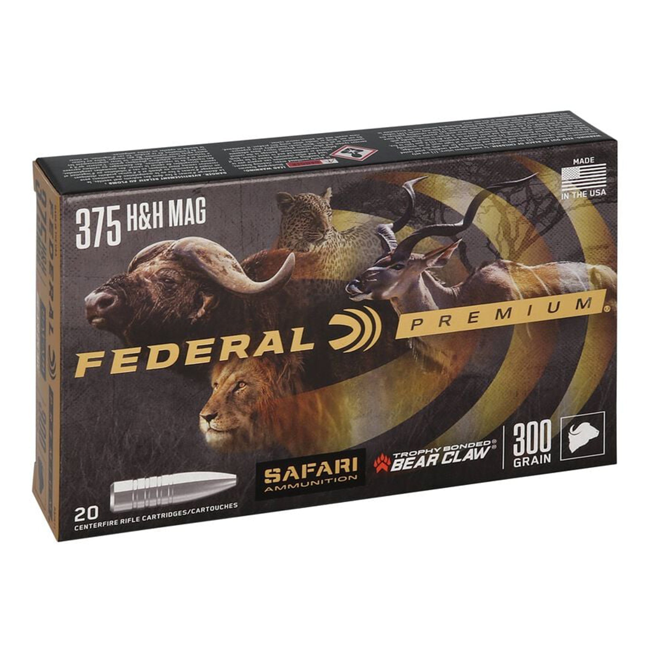 375 H&H 300gr Tbbc Cape-Shok