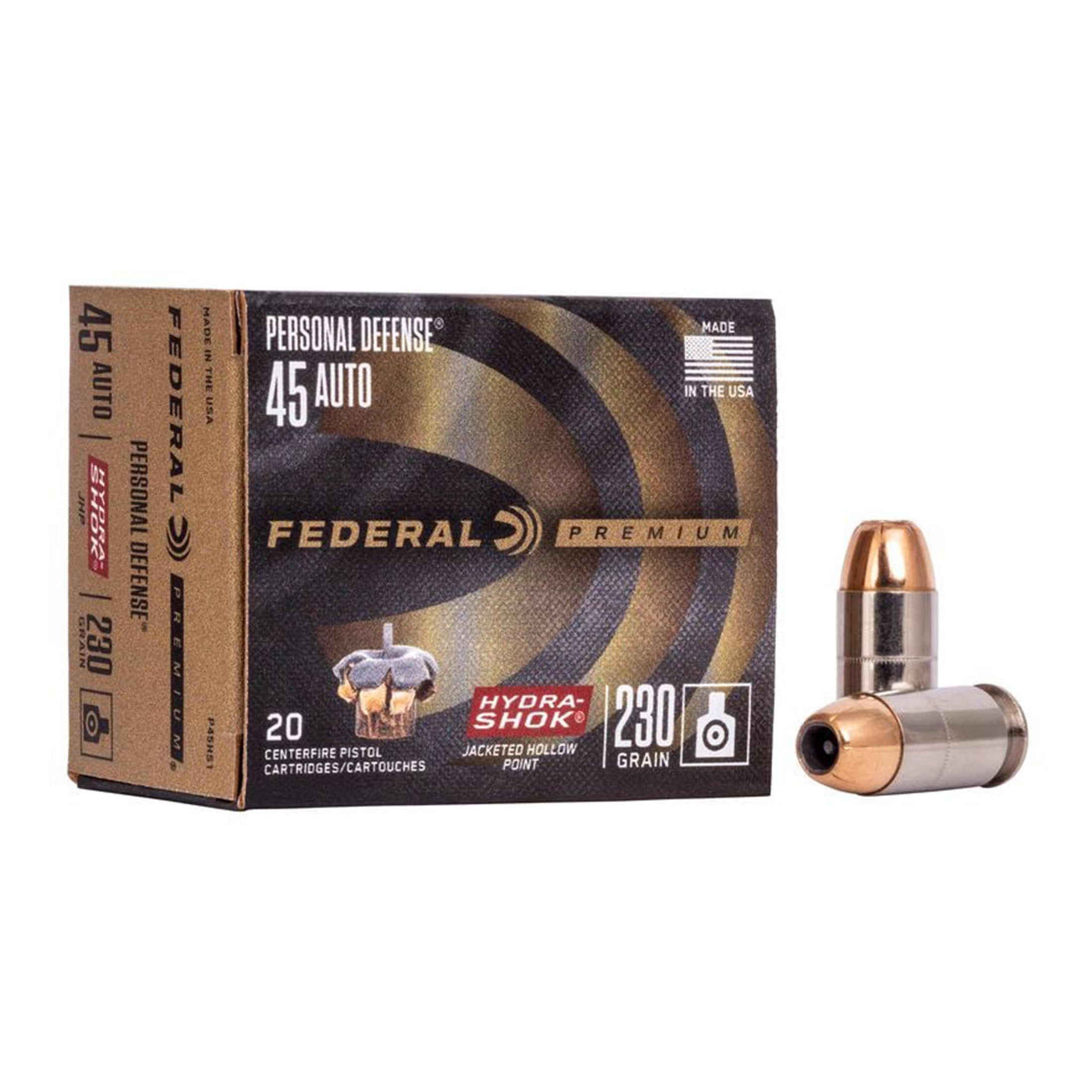 45 ACP 230gr Hydra-Shok Pd