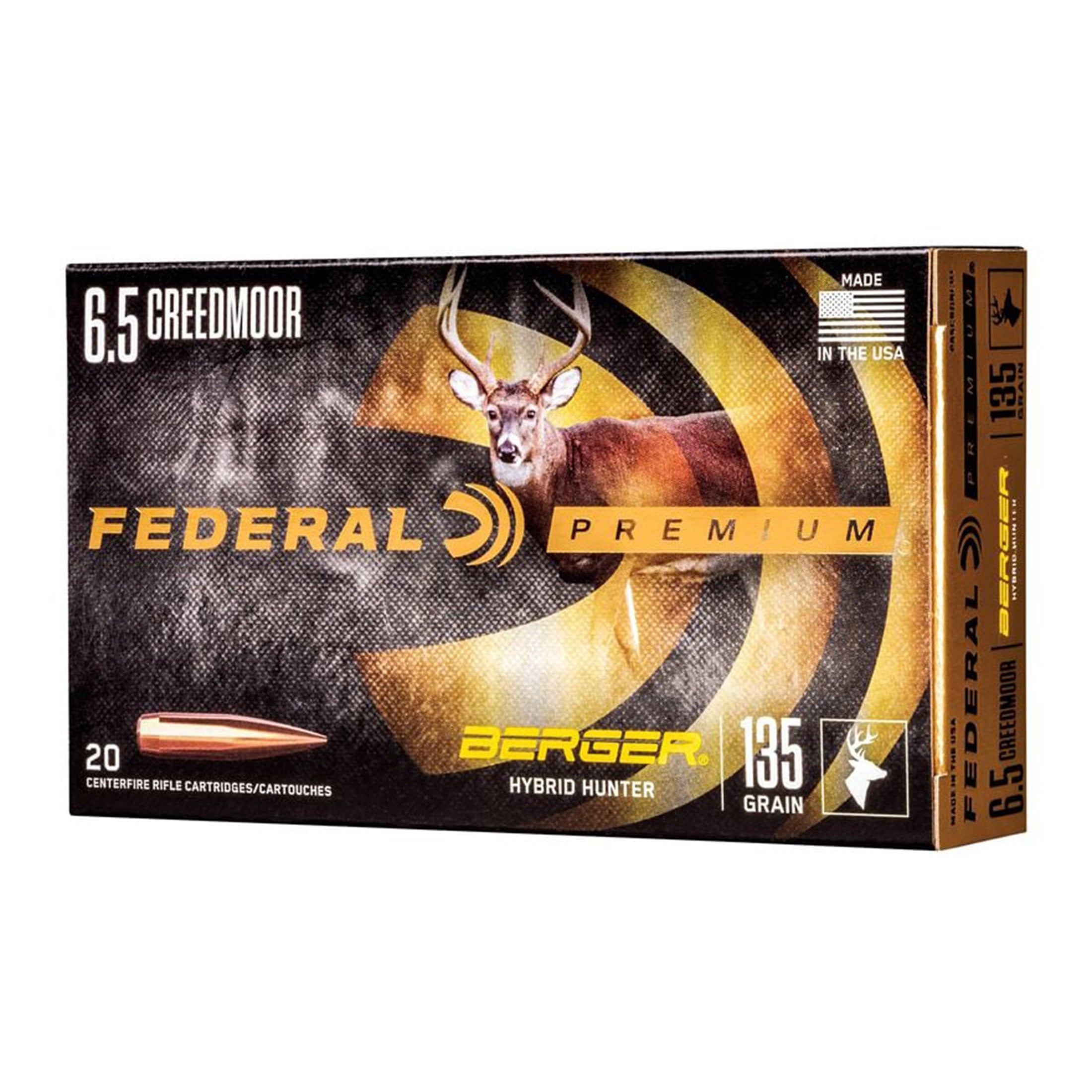6.5 Creedmoor 135gr Berger Hybrid Hunter
