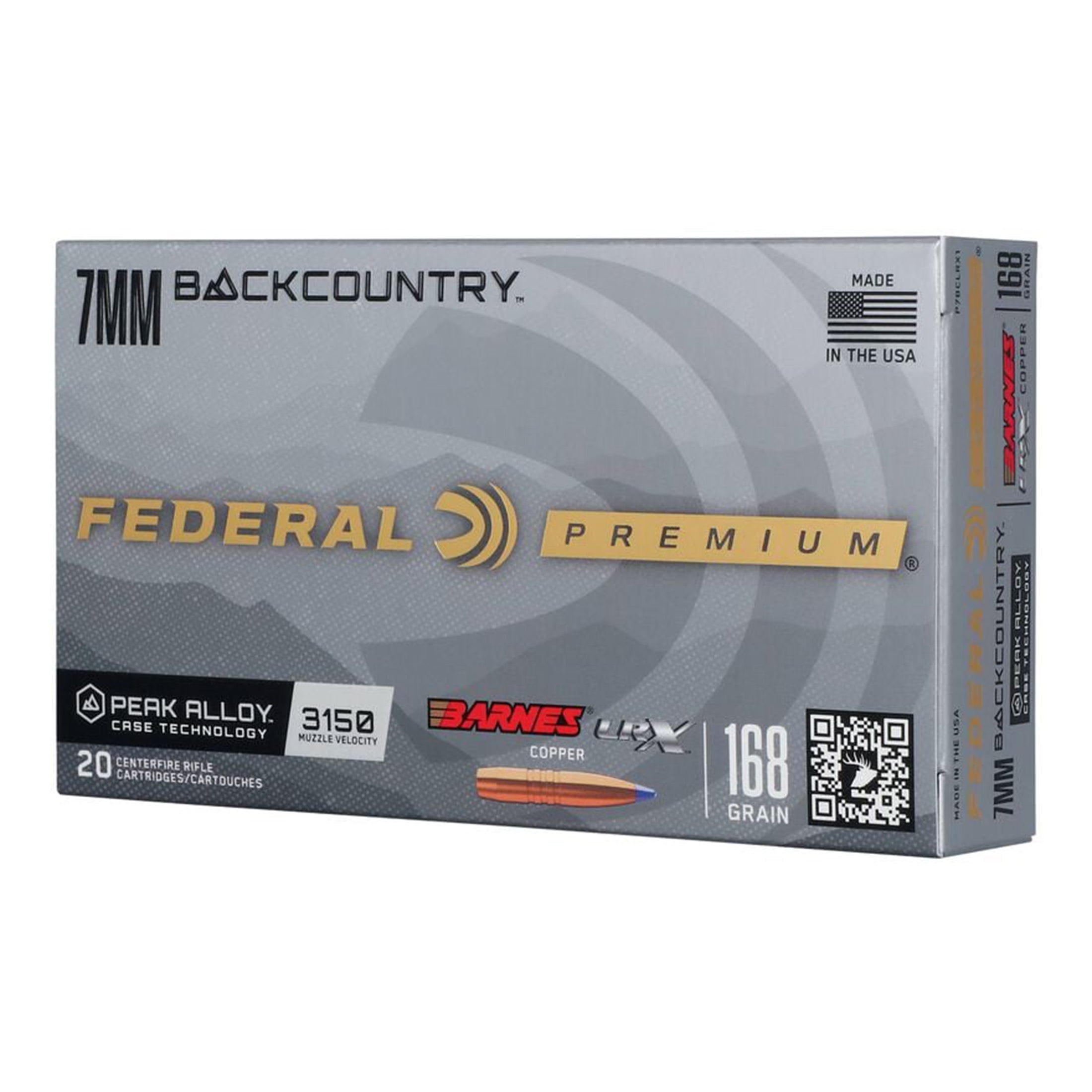 7mm Backcountry 168gr Barnes LRX Copper