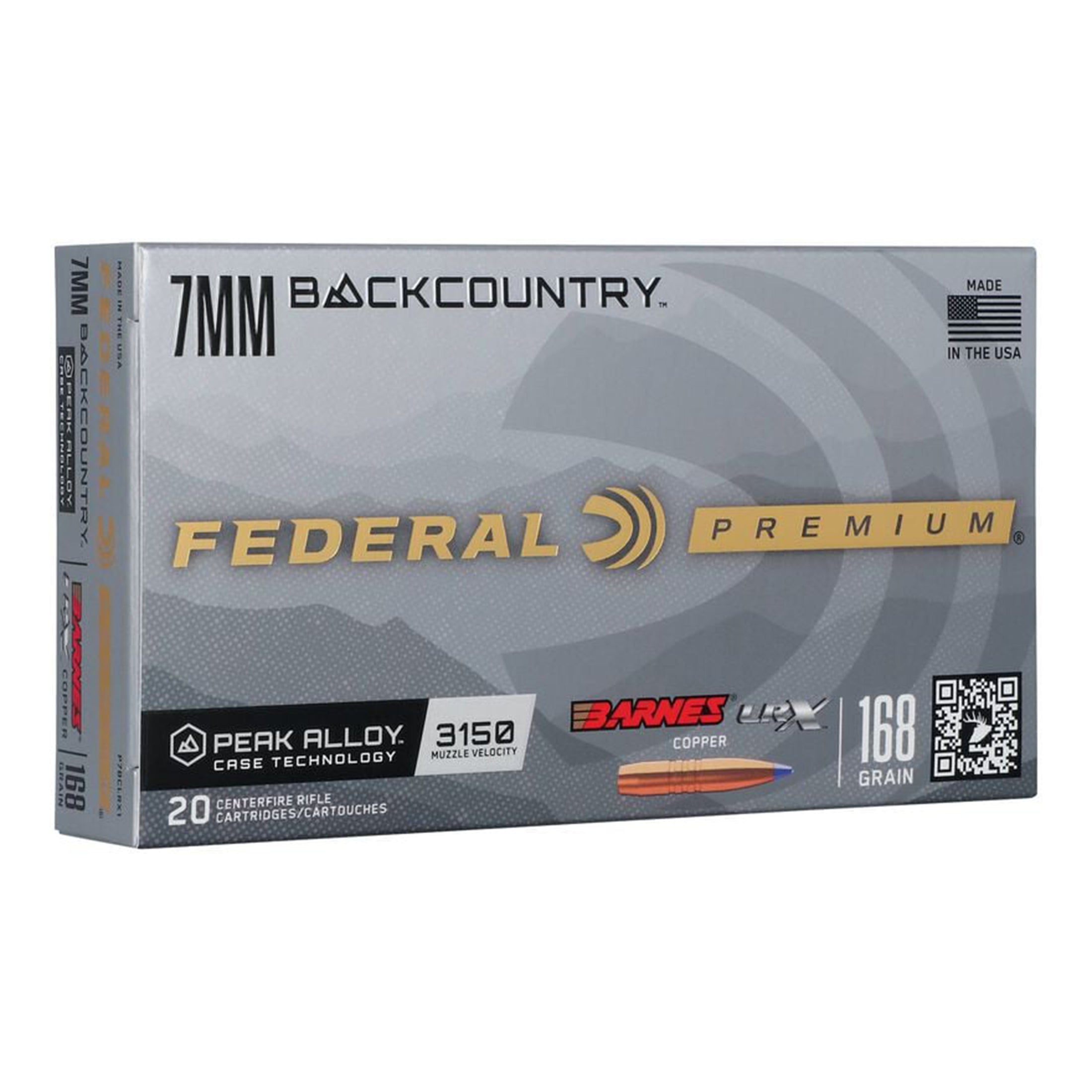 7mm Backcountry 168gr Barnes LRX Copper