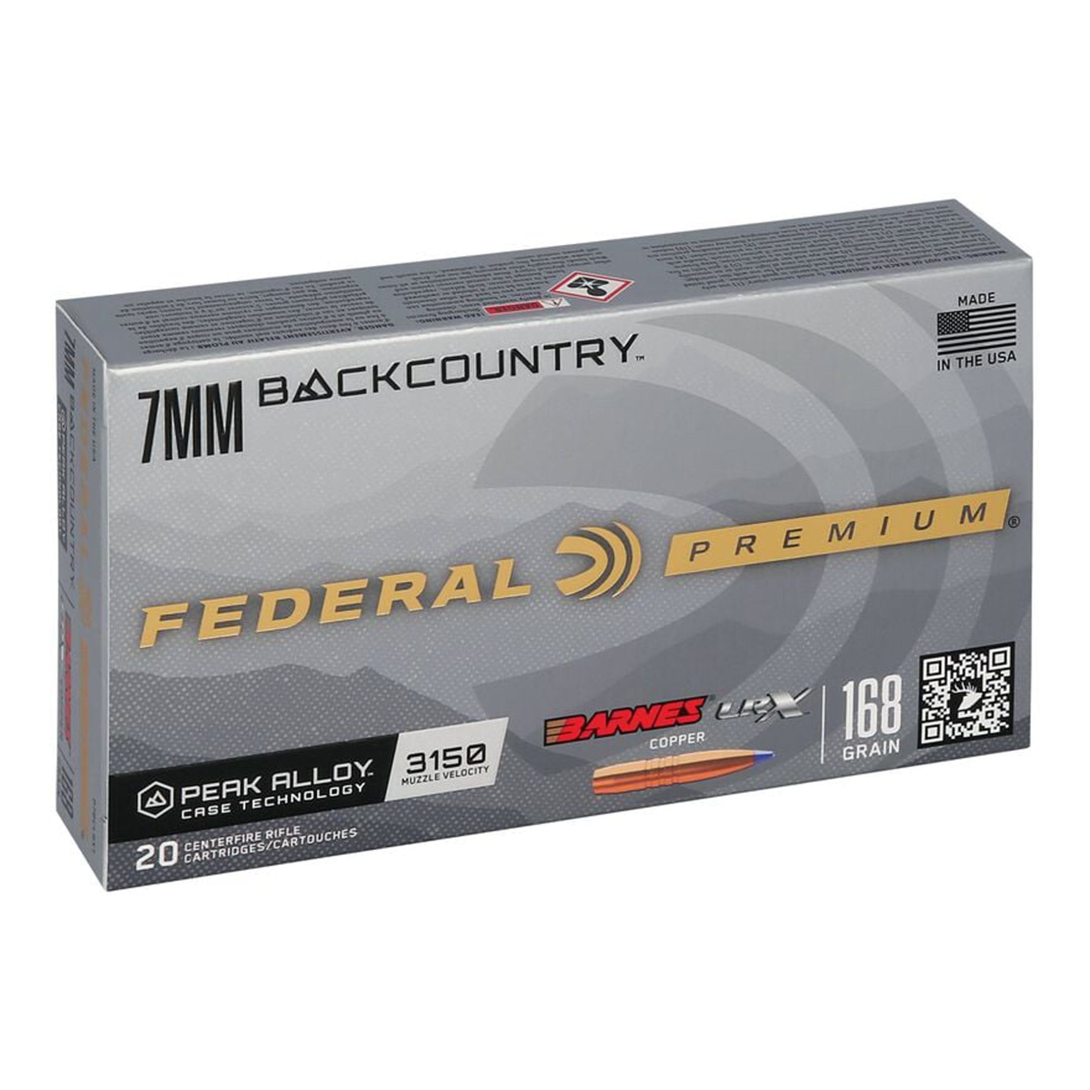 7mm Backcountry 168gr Barnes LRX Copper