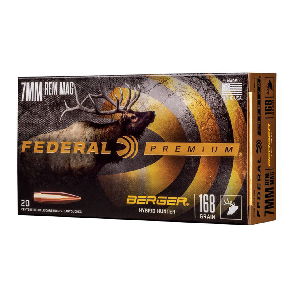 7mm Rem Mag 168gr Berger Hybrid Hunter