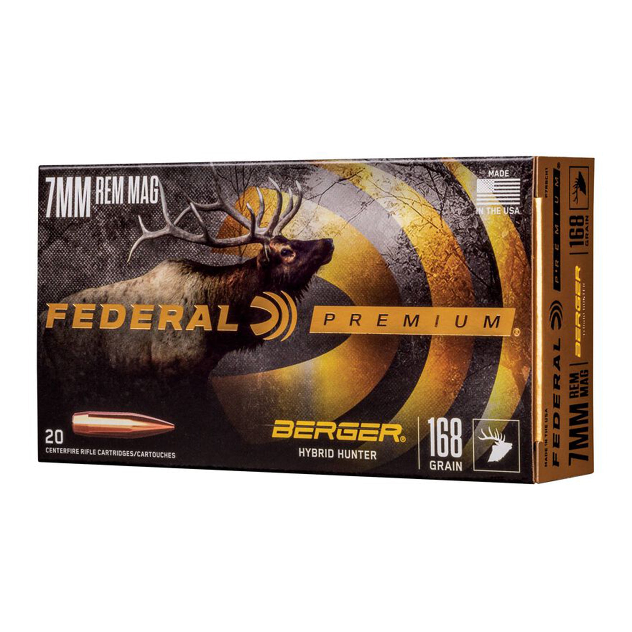 7mm Rem Mag 168gr Berger Hybrid Hunter