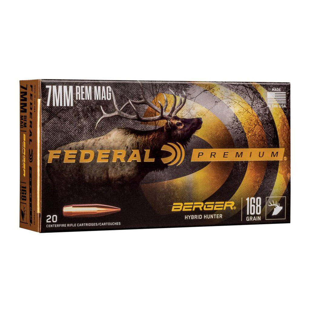 7mm Rem Mag 168gr Berger Hybrid Hunter