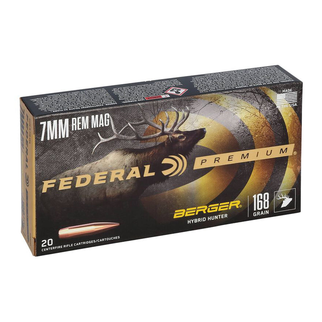 7mm Rem Mag 168gr Berger Hybrid Hunter