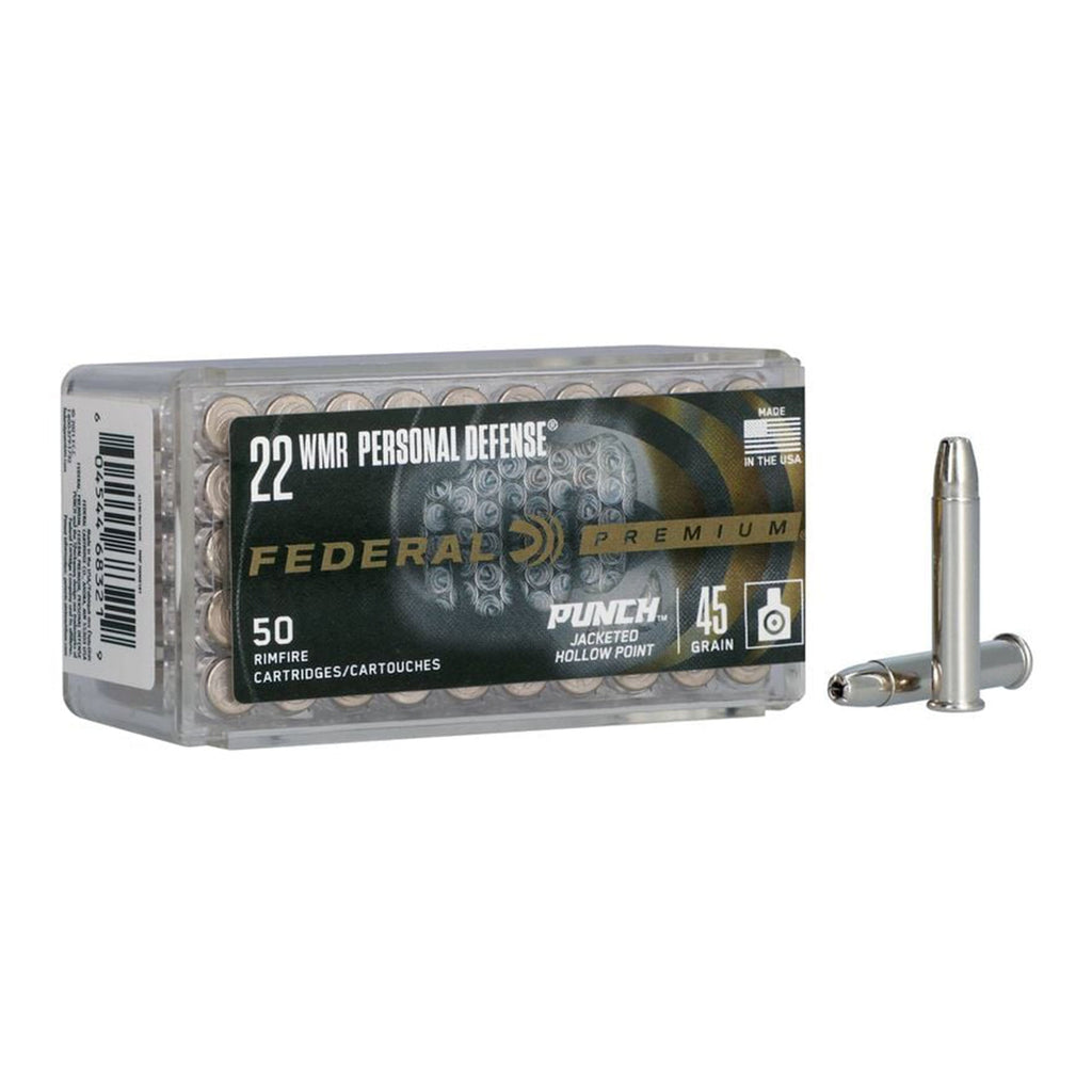 22 WMR 45gr JHP Punch 1800fps