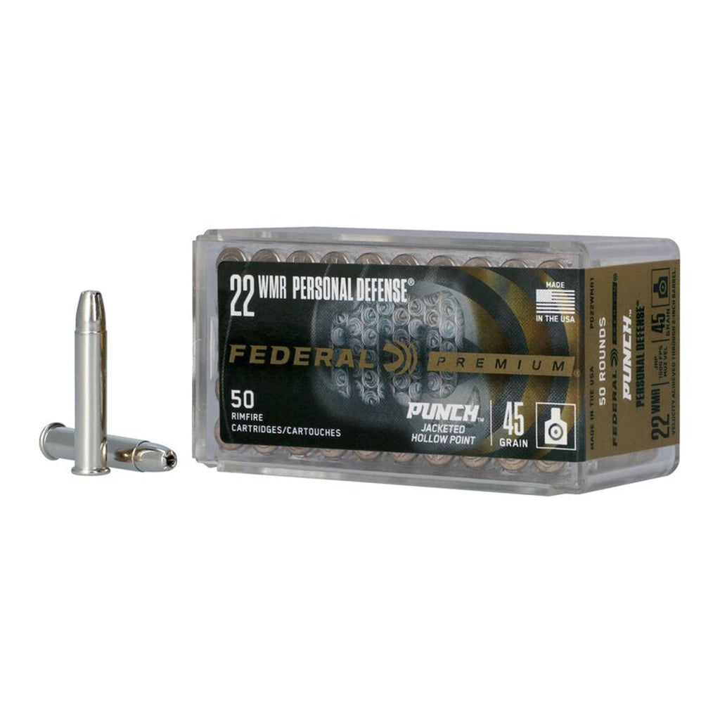 22 WMR 45gr JHP Punch 1800fps