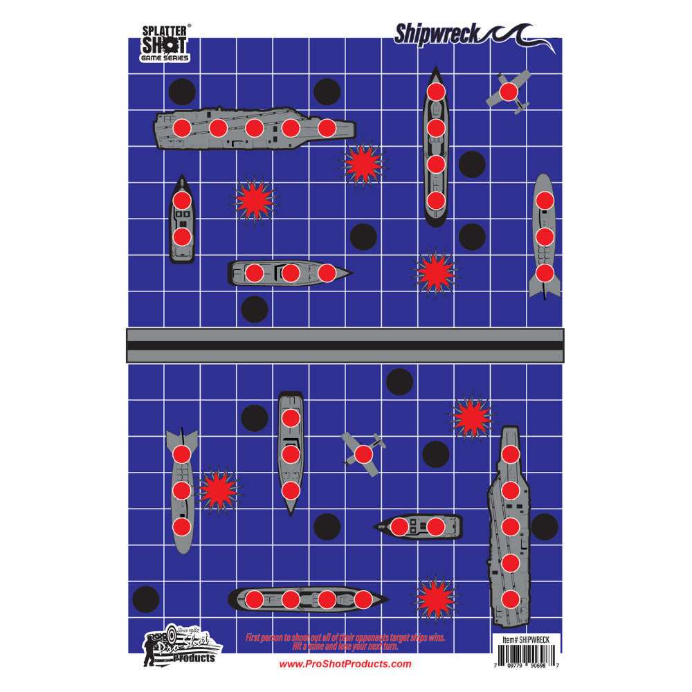 Splatter Shot  12 x 18" Peel & Stick Target