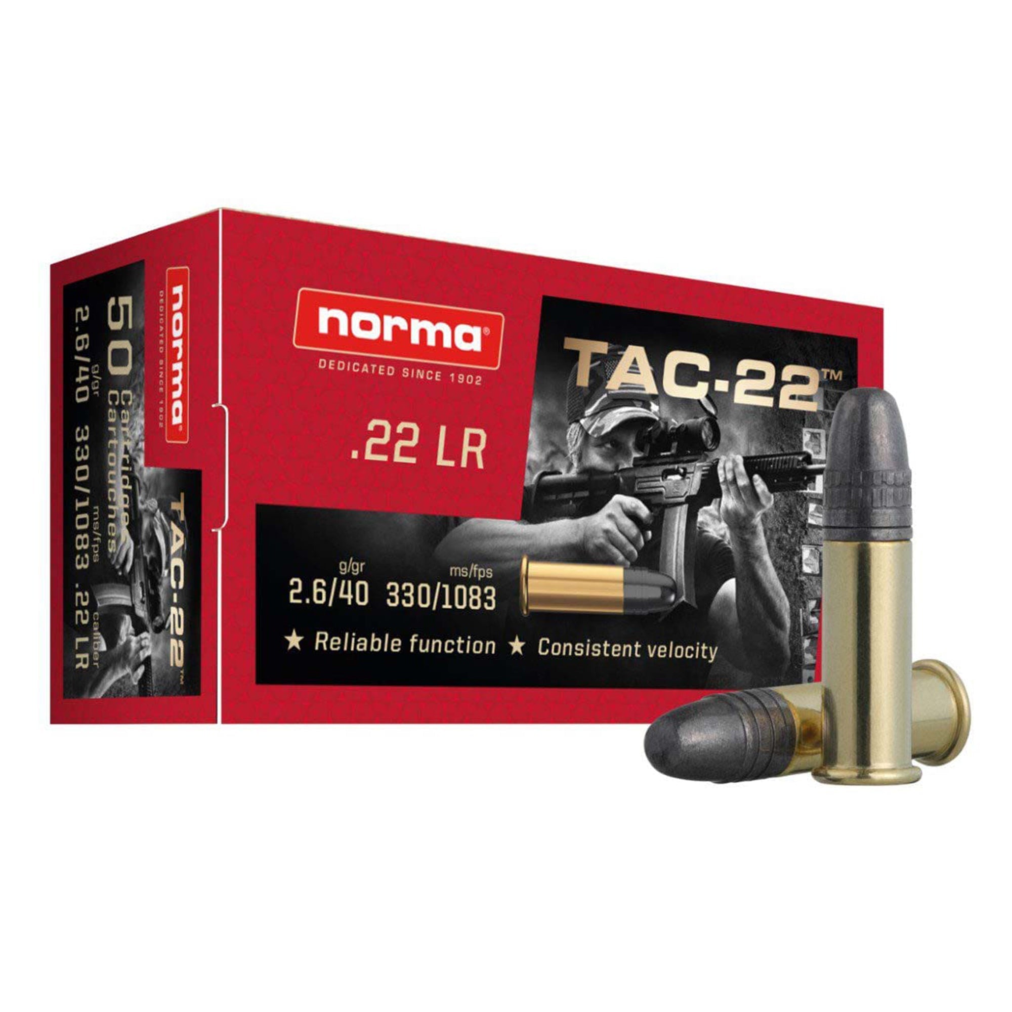 22LR Tac-22 40gr LRN