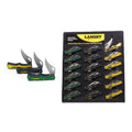 Lansky Small Lockback Knives Card Display Of 18