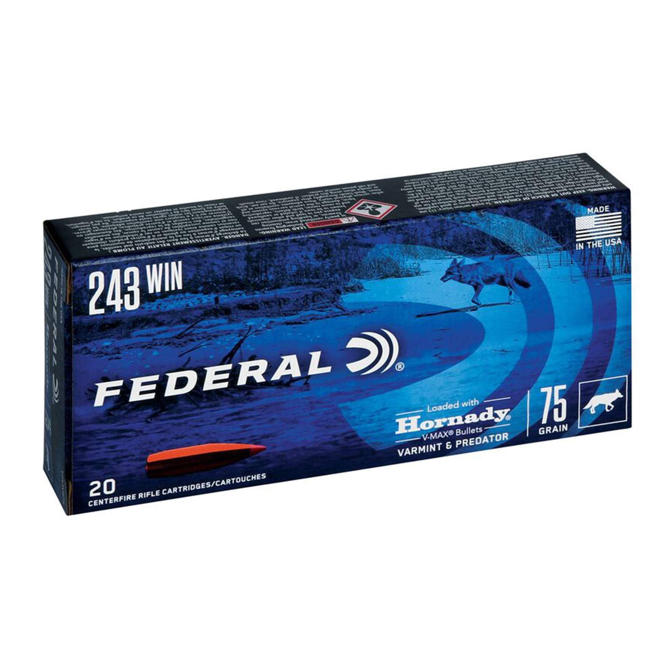 243 Win 75gr V-Max