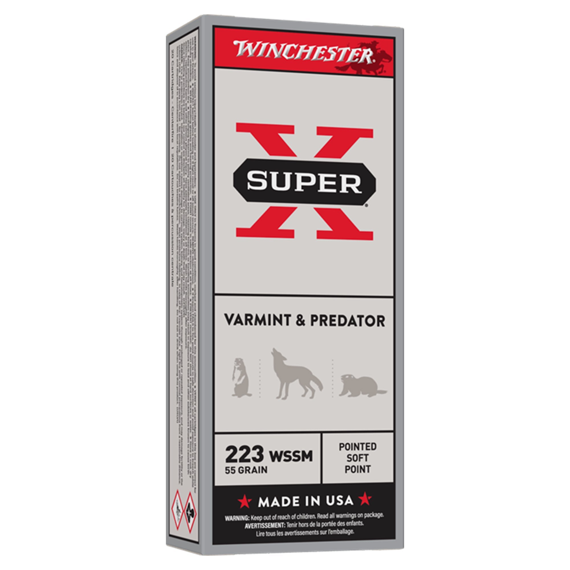 Super X 223 WSSM 55gr PSP